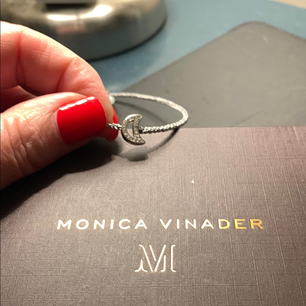 Monica Vinader Silver Chain-Link Bracelet with Adjustable Clasp - Picture 2 of 4